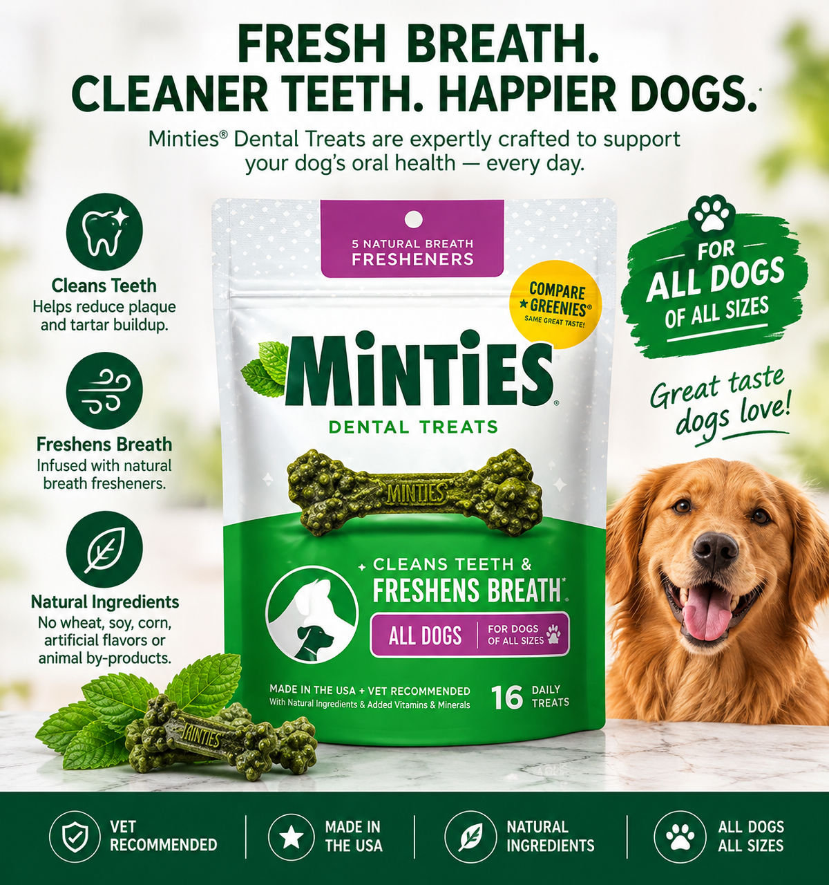 FreshBite™ Dog Dental Chews