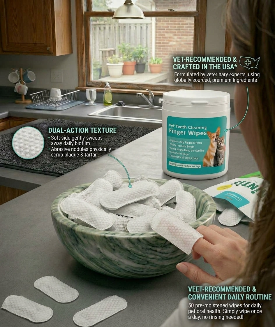 FidoFresh Dental Wipes for Pets - 50 Count